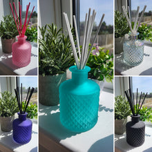 Load image into Gallery viewer, GEO Frosted Teal Reed Diffuser 200ml