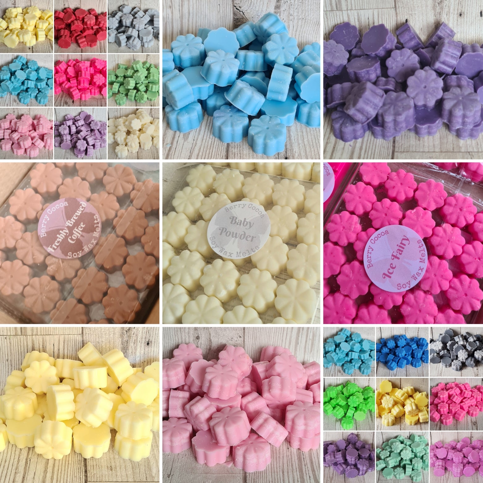 Beerry Shapes Pack of 50 shapes – Berry Cocoa Handmade